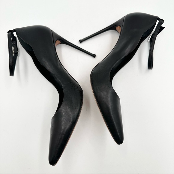 SCHUTZ Women's Thaynara Leather Ankle Strap Pointed Toe Pumps - Picture 7 of 10